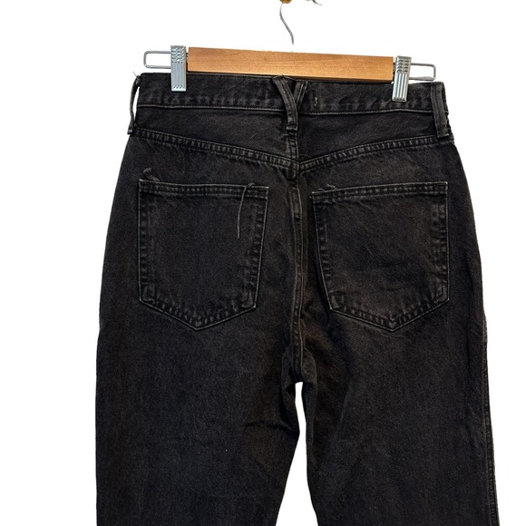 Free People We the Free  Black Out Stove Pipe High Waisted Jean OB1271078 SZ 27 - Picture 9 of 12